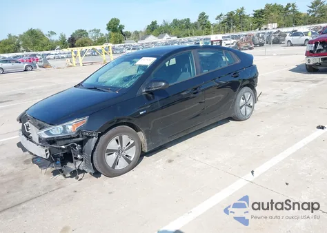 2019 Hyundai Ioniq Hybrid Blue из США, поврежденный, VIN KMHC65LCXKU180030